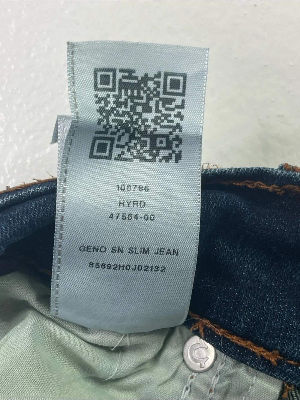 True Religion Geno Slim Fit Dark Wash Stretch Jeans Size 36x34